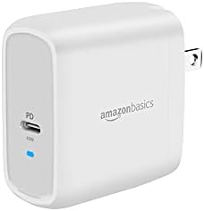 Amazon Basics 65 W Ga N USB-C Wall Charger – High-Speed Power Delivery Adapter for Laptops, Tablets & Smartphones, Compact & Foldable Design for Ultimate Portability, Efficient Charging Solution in Sleek Black Finish