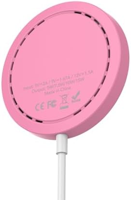 Magnetic Fast Wireless Charger Pad for i Phone 16/15/14/13/12 – 15 W Max Power, Sleek Purple Design, USB-A Compatibility for Effortless Charging Solutions