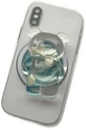 Whimsical 3 D Gummy Bear Phone Grip Stand – Portable Magnetic Finger Holder for Enhanced Stability and Comfort – Cute Collapsible Anti-Slip Design for Cellphones & Tablets – Vibrant Pink Color for Fun, Functional Style – Effortless Attachment & Removal for On-the-Go Convenience