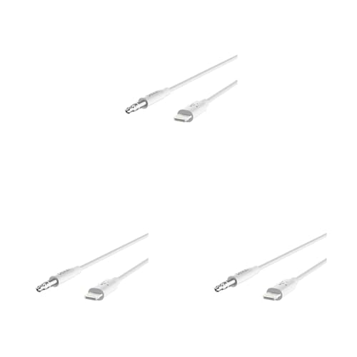 Belkin Dual Audio Output Splitter – 3.5 mm Headphone Adapter for Seamless Sharing of Music & Videos on i Phones, Laptops, and Tablets – Lightweight & Durable Design for Effortless Entertainment Experiences