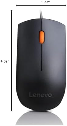 Lenovo M210 RGB Wired Gaming Mouse – High-Performance 8000 DPI Adjustable Sensor, 3 RGB Lighting Zones, and 7 Customizable Buttons for Ultimate Gaming Precision – Ergonomic Palm Grip Design for PC, Laptop, and Chrome OS Users – Unleash Your Game with Enhanced Compatibility and Style