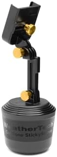 Universal Adjustable Cup Holder Phone Mount by Weather Tech – Hands-Free Smartphone Accessory for Cars and Trucks – Optimal Viewing with Extension Feature – Durable Design for i Phone and Android – Secure Charging Compatibility – Elevate Your Driving Experience