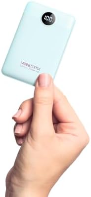 VEEKTOMX 10,000 m Ah Ultra-Slim Portable Charger – 22.5 W Fast Charging Power Bank for i Phone, Samsung, Google & Tablets – Lightweight USB-C Battery Pack in Stylish Blue – Your Essential Mobile Charging Companion for All-Day Power