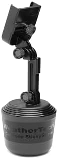 Universal Adjustable Cup Holder Phone Mount by Weather Tech – Hands-Free Smartphone Accessory for Cars and Trucks – Optimal Viewing with Extension Feature – Durable Design for i Phone and Android – Secure Charging Compatibility – Elevate Your Driving Experience