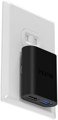 i Home 2-Port USB Wall Charger – Compact Dual Port AC Adapter for Rapid Device Charging – Flat Design for Travel & Home Use – Enhanced Compatibility with Smartphones & Tablets – Safe, High-Speed Charging Solution