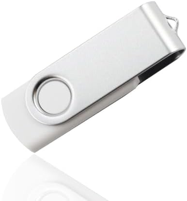 FEWINA 2 GB USB Flash Drive Bulk Pack – 20 Swivel Memory Sticks for Effortless Data Storage & Transfer – Reliable USB 2.0 Jump Drives for Personal, School & Business Use – Compact & Durable Backup Solution in White