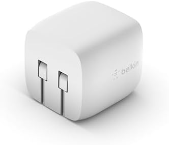 Belkin 30 W USB-C Fast Charger Block with USB-C to C Cable – Ultra-Fast Power Delivery 3.0 for i Phone 16, Samsung Galaxy S25, Google Pixel, Nintendo Switch 2 & More – Sleek White Design for Optimal Travel Convenience – PPS & USB-IF Certified for Reliable Charging Performance – Enhance Your Device’s Lifespan with Smart Power Regulation