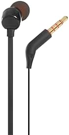 Experience the Ultimate Sound with JBL Tune 110 In-Ear Headphones – Lightweight, Pure Bass Earbuds Featuring Tangle-Free Cable and One-Button Control in Elegant White Finish for Comfort and Versatile Device Compatibility