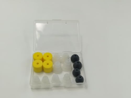 Premium Yellow Memory Foam Ear Tips for Shure SE Models – 8-Pair Replacement Set for Enhanced Sound Isolation and Comfort – Compatible with SSE110, SE112, SE215, SE310, SE425, SE846 – Elevate Your Audio Experience with Superior Fit and Durability