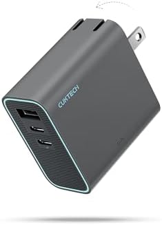 CUKTECH 65 W USB-C Fast Charger – Compact & Foldable Ga N Power Adapter for Multi-Device Charging – Ideal for i Phone, Mac Book, Galaxy & i Pad – Enhanced Safety Features with Overheating Protection – Sleek Grey Design for Modern Aesthetics – Efficient 3-Port Charging Solution for Home, Office & Travel – Upgrade Your Charging Experience with a Durable, High-Performance Charger that Combines Style and Functionality – Perfect for On-the-Go Power Needs – Streamline Your Tech Setup with Reliable Speed and Compatibility – Elevate Your Power Game Today!