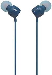Experience the Ultimate Sound with JBL Tune 110 In-Ear Headphones – Lightweight, Pure Bass Earbuds Featuring Tangle-Free Cable and One-Button Control in Elegant White Finish for Comfort and Versatile Device Compatibility