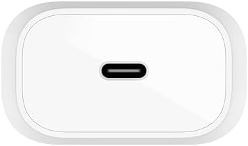 Belkin 25 W Dual USB-C Charger Block with Premium Cable – Ultra-Fast PD3.0 & PPS Charging for i Phone 16, Galaxy S25, Google Pixel 9 & More – Compact Wall Adapter for Ultimate Portability and Device Compatibility