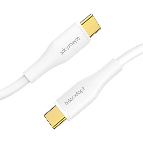 Ultra-Soft Silicone USB C Charger Cable for i Phone 15 Series & Galaxy S21 – 6 ft 60 W PD Fast Charging Cord for Mac Book Pro & i Pad Pro – Enhanced Durability & Flexible Reach for Superior Data Transfer