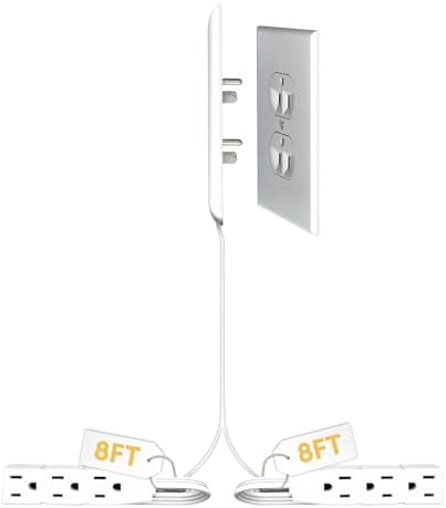 Revolutionize Your Space with the Sleek Socket Ultra-Thin Outlet Concealer & Cord Management Kit – Stylish Flat Extension Cord Power Strip for Clutter-Free Homes, Perfect for Enhancing Aesthetics and Functionality in Any Room