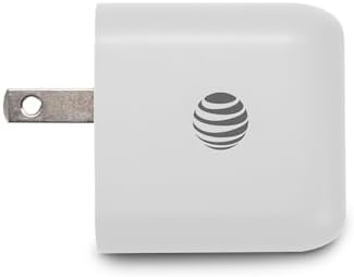 AT&T 40 W USB-C Fast Charging Wall Adapter – Ultimate Travel Companion with Foldable Prongs for i Phone, i Pad, Samsung Galaxy, Google Pixel & More – Universal Compatibility for Rapid Power Delivery Anytime, Anywhere
