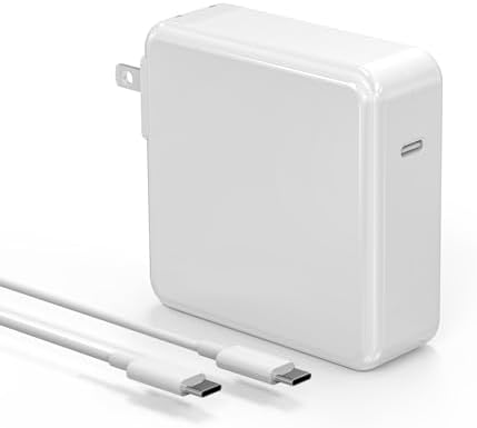 High-Performance 118 W USB-C Fast Charger for Mac Book Pro & Air – Optimized Power Adapter for M1, M2, M3, M4 Models – Lightweight, Safe & Universally Compatible for All 13-16 Inch Laptops – Ultimate Charging Efficiency & Portability