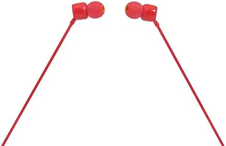 Experience the Ultimate Sound with JBL Tune 110 In-Ear Headphones – Lightweight, Pure Bass Earbuds Featuring Tangle-Free Cable and One-Button Control in Elegant White Finish for Comfort and Versatile Device Compatibility