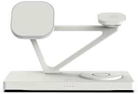 Revolutionize Your Charging Routine with the All-in-One Magnetic Wireless Charger: 3-in-1 Travel Station for i Phone 15, 14, 13, 12 Pro – Effortless Power for Apple Watch Series & Air Pods 3, 2, Pro (T216 White) – Ultimate Fast Charging Solution for On-the-Go Apple Users