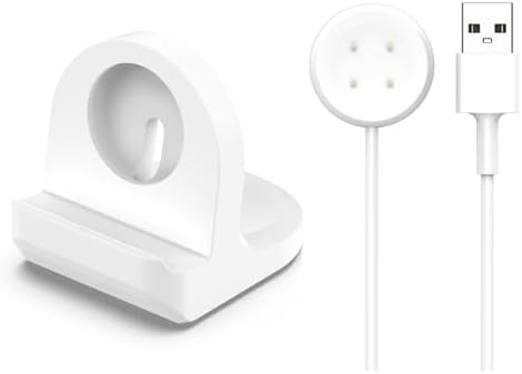 Elegant White Charging Dock for Google Pixel Watch 3/2 – Effortless Cable Management for a Neat Nightstand – Sturdy Silicone Base for Ultimate Stability – Rapid Type-C Charging for Hassle-Free Overnight Power – Perfect Addition for an Organized Lifestyle and Enhanced Smartwatch Accessibility