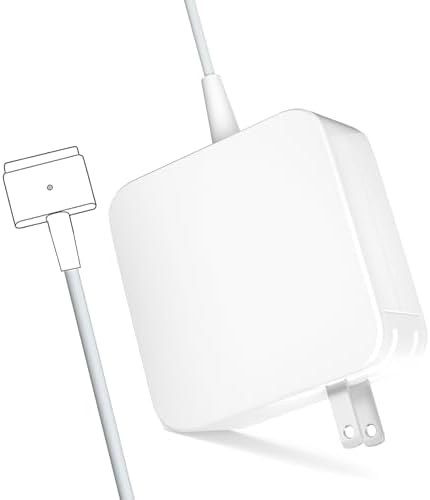 Efficient 60 W T-Tip Magnetic Mac Book Pro Charger – Universal Power Adapter for 2012-2015 Models – Fast Charging with Enhanced Safety – Compatible with Mac Book Air & Pro Retina 13-Inch – Durable 6.6 ft Cord for Versatile Use – Reliable Performance with 1-Year Warranty – Ideal for Multiple Laptop Households