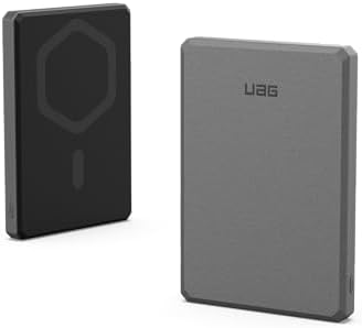 URBAN ARMOR GEAR 5000 m Ah Slim Magnetic Power Bank – 20 W USB-C Fast Charging Portable Charger for i Phone 16 & Samsung Galaxy S25 – Magsafe Compatible with Military-Grade Durability and Ultra-Slim Design for On-the-Go Convenience