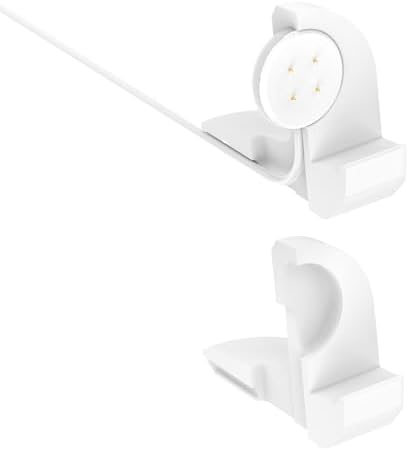 Elegant White Charging Dock for Google Pixel Watch 3/2 – Effortless Cable Management for a Neat Nightstand – Sturdy Silicone Base for Ultimate Stability – Rapid Type-C Charging for Hassle-Free Overnight Power – Perfect Addition for an Organized Lifestyle and Enhanced Smartwatch Accessibility