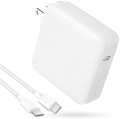 Ultra-Fast 118 W USB-C Mac Book Pro Charger with 6.6 ft Cable – Enhanced Compatibility for M1, M2, M3, M4 Models & i Pad Pro – Optimal Charging Efficiency, Overheat Protection & Compact Design for All USB-C Devices