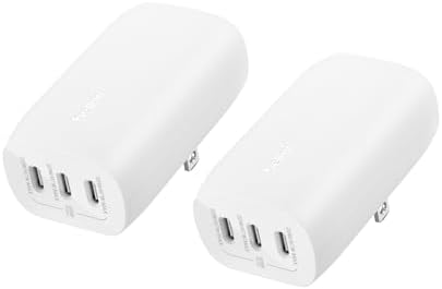 Belkin 67 W 3-Port USB-C Power Delivery Charger Block – Ultra-Fast Charging Hub for i Phone 16, Samsung Galaxy S25, Mac Book Pro & More – Portable & Versatile Charging Solution for Home, Office, and Travel – Enhanced PPS Technology for Universal Device Compatibility