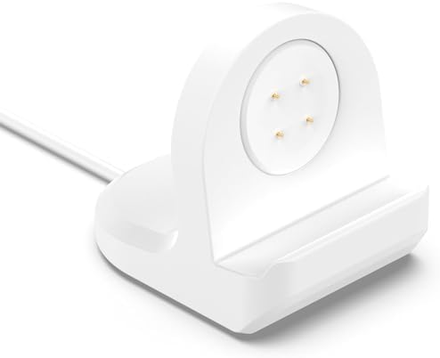 Elegant White Charging Dock for Google Pixel Watch 3/2 – Effortless Cable Management for a Neat Nightstand – Sturdy Silicone Base for Ultimate Stability – Rapid Type-C Charging for Hassle-Free Overnight Power – Perfect Addition for an Organized Lifestyle and Enhanced Smartwatch Accessibility