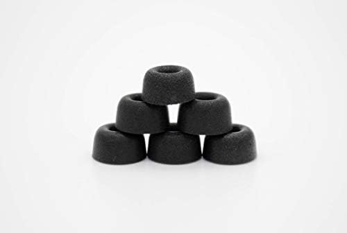 Upgrade Your Audio Experience with Dekoni Bulletz Memory Foam Earbud Tips – Large Replacement Tips for Enhanced Comfort and Sound Isolation Compatible with Beats, JBL, Sony, and More True Wireless Earbuds (Three Pack)