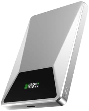 Mavulo Mag Safe Ultra-Slim 5000 m Ah Wireless Power Bank – Portable Charger with 18 W USB-C Fast Charging for i Phone 12-16 Series – Lightweight Design with LED Battery Indicator for Effortless On-the-Go Power Solutions