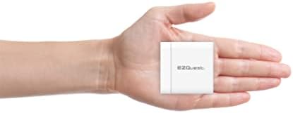 EZQuest 120 W Ga N USB-C Charger with 2 USB-C & 1 USB-A Ports – Travel-Ready Fast Charging Block with 2 Meter Cable – Compatible with Mac Book Pro, i Pad Pro & All Type-C Devices for Ultimate Power Efficiency