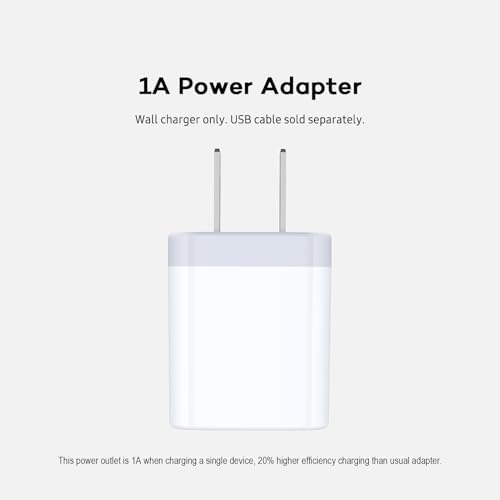 5-Pack Dual Port USB Wall Charger – Fast Charging Power Adapter Cube for i Phone 16, Samsung Galaxy, and More – Compact Travel Brick with Safety Features for Quick Device Charging and Enhanced Compatibility – Ideal for Home and On-the-Go Use