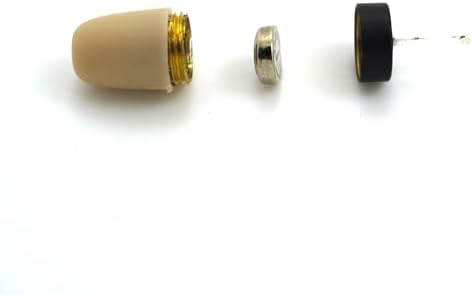 Ultra-Discreet Wireless Mini Spy Earphone: Stealthy In-Ear Earpiece with Built-in Mic for i Phone & Android | Covert Communication & Music Playback | Lightweight Comfort in Modern Beige Design for Effortless Listening Experience