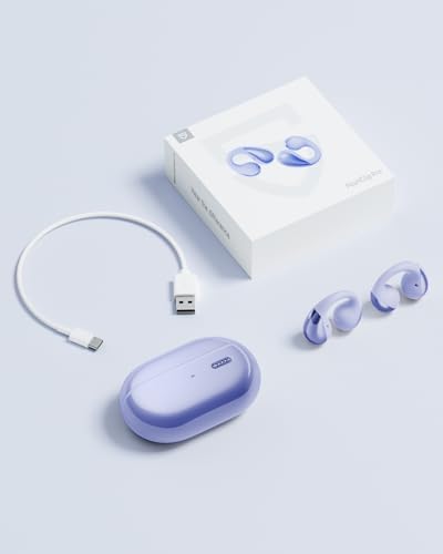 Elevate Your Active Lifestyle with Sound PEATS Pearl Clip Pro Open Ear Wireless Earbuds – Advanced Bluetooth 5.4 Technology, IPX5 Waterproof Rating, All-Day 24-Hour Playtime, and Integrated Microphone for Effortless Communication – Ideal for Fitness Enthusiasts, Runners, and Cyclists Who Value Safety and Superior Sound Quality