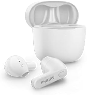 Philips T2206 True Wireless Earbuds – Compact Charging Case, IPX4 Water-Resistant Design, Enhanced Audio Mobility for Active Lifestyles, Rapid Pairing Technology, Secure Fit for Music Lovers and Fitness Enthusiasts