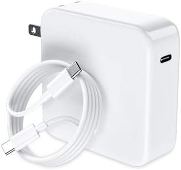IEFUU 118 W USB-C Power Adapter for Mac Book Pro & Air (2018-2023) – High-Speed Charging with 6.6 ft Cable, Compatible with i Phone 16 Pro Max & i Pad Pro – Ultimate Performance and Versatile Usage for All USB-C Devices