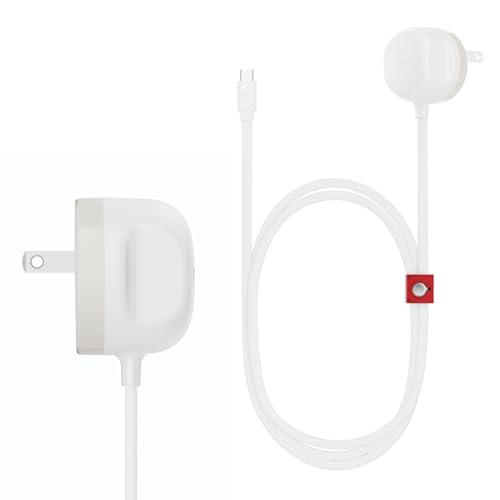 Twelve South Power Cord 30 W USB-C Fast Charger with 4 ft Tangle-Free Cable and Compact Wall Adapter – Universal Compatibility for i Phone, i Pad, Samsung, Mac Book Air & More – Sleek Slate Design for Home & Travel Efficiency