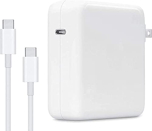 Ultra-Fast 96 W USB-C Charger for Mac Book Pro & Air – Powerful Power Adapter with Enhanced Compatibility & Speed for All USB-C Devices – Compact Design with 5.91 ft Cable & Intelligent Safety Features – Ideal for Home, Office, & On-the-Go Charging Solutions