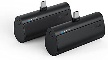 VEGER Dual USB C Portable Chargers – 5000 m Ah Fast Charging Power Banks for i Phone 15/16 and Samsung Galaxy S25/S24/S23 – Lightweight Cordless Battery Pack for Ultimate On-the-Go Convenience and Compatibility