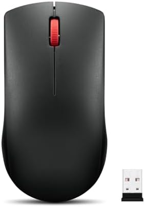 Lenovo WL150 Wireless Mouse – Ergonomic Ambidextrous Design with 1,000 DPI Precision for Ultimate Comfort and Efficiency – 2.4 G Nano USB-A Receiver for Uninterrupted Connectivity – Compact, Portable, and Ideal for Travel, Perfect for Both Home and Office Use