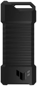 ASUS TUF Gaming A1 External M.2 NVMe SATA PCIe SSD Enclosure – Ultra-Fast USB-C Storage Solution with M.2 Q-Latch, IP68 Waterproof & Dustproof Design, Perfect for PS5 and Xbox Gamers, Enhanced Drop Resistance, Sleek Black Finish for Optimal Performance and Reliability
