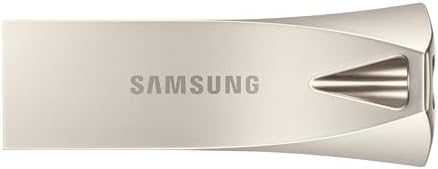 SAMSUNG BAR Plus 128 GB USB 3.1 Flash Drive – Ultra-Fast 400 MB/s Data Transfer, Rugged Metal Design for Maximum Durability, Ideal for Photos, Videos, and Music Storage, Enhanced Compatibility Across Devices, Sleek Titan Grey Finish