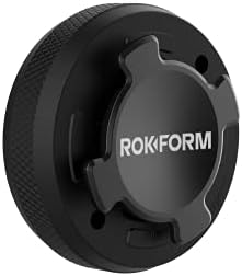 Rokform Premium Aluminum Car and Truck Dashboard Phone Holder – Versatile Mounting Solution for Hands-Free Driving with Secure Twist Lock Compatibility (Black) – Elevate Your Driving Safety and Efficiency