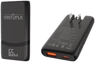 Powerful 65 W Ga N Dual-Port USB-C Wall Charger for Fast, Reliable Device Charging – Compact and Travel-Ready with PD3.0 & PPS Technologies – Ideal for Mac Book Pro/Air, i Pad Pro, i Phone 16, Galaxy S23/Note20, Pixel – Lightweight Design with Advanced Overcharge Protection for Ultimate Convenience