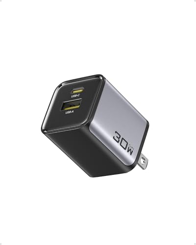 PISEN 30 W Dual Port USB C Charger – Fast Charging Power Delivery & Quick Charge 3.0 Ga N Adapter for i Phone 16/15/14/13, Samsung Galaxy, Pixel, i Pad – Compact, Lightweight Design for Seamless Power Anywhere – Enhance Your Charging Efficiency with Dual Device Support (Cable Not Included)