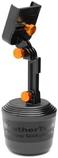 Universal Adjustable Cup Holder Phone Mount by Weather Tech – Hands-Free Smartphone Accessory for Cars and Trucks – Optimal Viewing with Extension Feature – Durable Design for i Phone and Android – Secure Charging Compatibility – Elevate Your Driving Experience