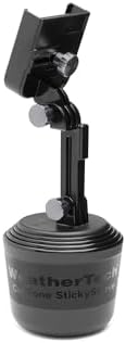 Universal Adjustable Cup Holder Phone Mount by Weather Tech – Hands-Free Smartphone Accessory for Cars and Trucks – Optimal Viewing with Extension Feature – Durable Design for i Phone and Android – Secure Charging Compatibility – Elevate Your Driving Experience