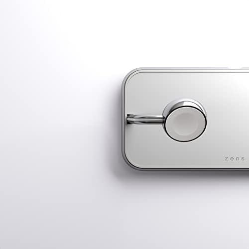 Elevate Your Charging Game with the ZENS Magnetic Dual Device Wireless Charger – Premium Aluminium Fast Charging Station for i Phone 16/15/14/13/12, Air Pods, and Apple Watch – Qi & MFi Certified with Included Power Adapter – Compact, Stylish, and Portable Solution for Effortless Charging Efficiency