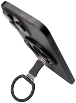 Mag Safe-Compatible Magnetic Phone Ring Stand – 360° Adjustable Kickstand for i Phone 16/15/14/13, Galaxy S25 – Sleek Black Design for Enhanced Grip and Hands-Free Convenience – Durable Metal Construction for Ultimate Stability and Style